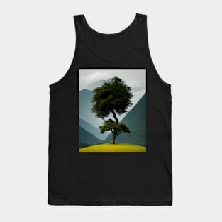 Realistic tree Tank Top